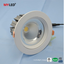 CE round 15w adjustable led downlight COB SMD led down light